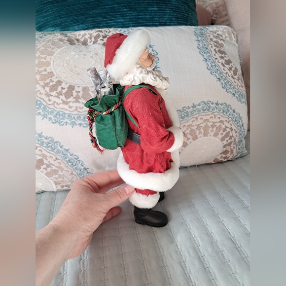 Vintage Santa Claus 1998 Composite 1960s Style Collectible 10" Holiday Figurine - Picture 11 of 14